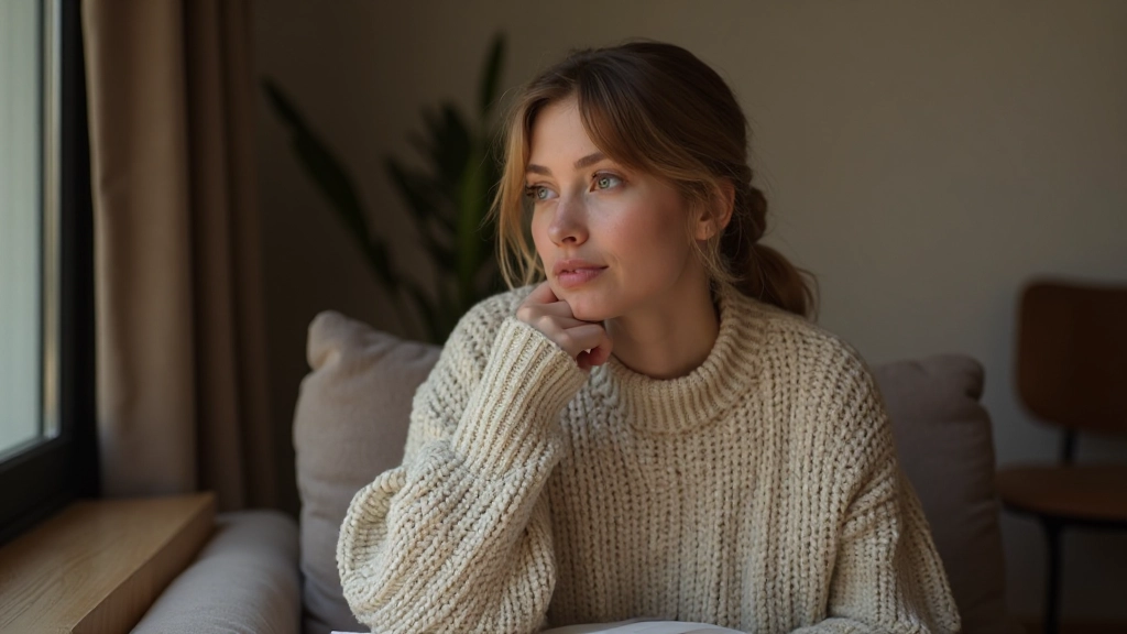 Reflectie moment, persoon denkt na over voortgang, maandelijks review van geduld groei